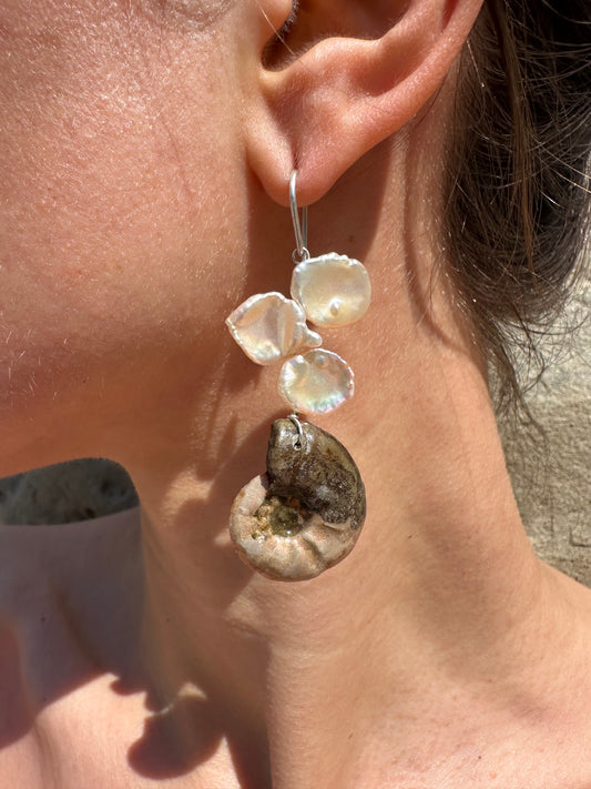 AMMONITE EARRINGS
